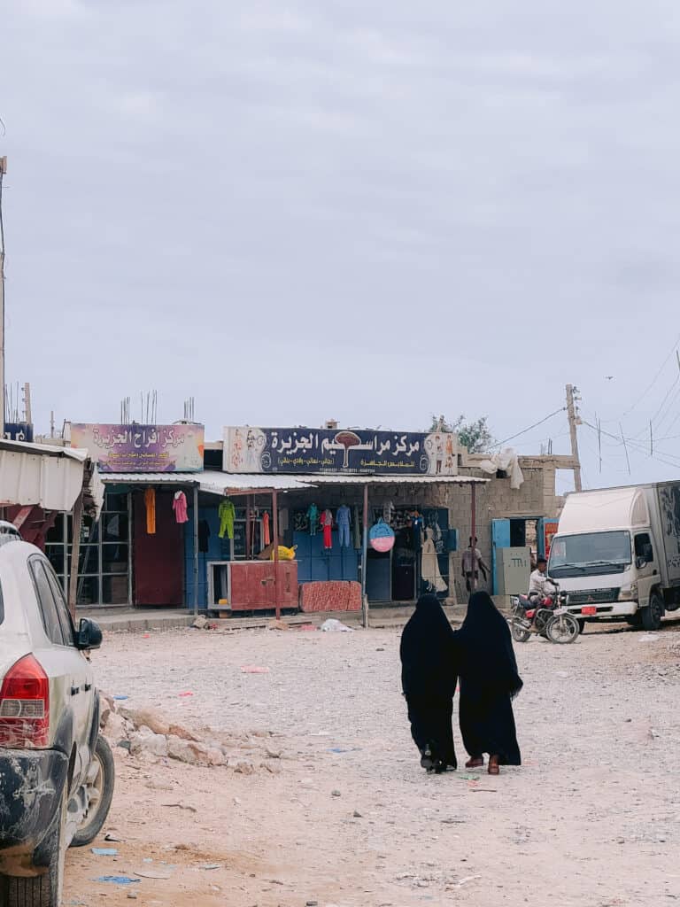 Local women walking through Hadibo town on Socotra Island, Yemen.